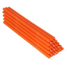 25x Orange Bienenwachs 26cm Tafelkerze Ritualkerze Osterkerzen Farbig 36346