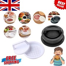 Burger Press Patty Maker Mold 3 in 1 Hamburger ABS Non-stick Plastic Beef BBQ UK