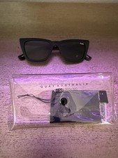 QUAY X DESI Don  t  Me Sunglasses QUAY Sunglasses In Black QUAY Case  Cloth