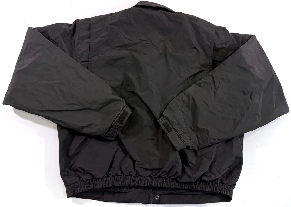 NEW MEDIUM REG 5.11 TACTICAL DOUBLE DUTY RAIN JACKET BLACK 48096 SHELL ONLY - Image 3 of 4