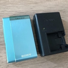 SONY Cyber Shot DSC-T90 Blue Digital Camera 12.1MP 4x Zoom Japanese Exc