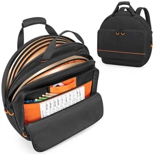 Damero 22'' Cymbal Bag, Double Layer Cymbal Gig Bag with 6mm Padded Dividers,