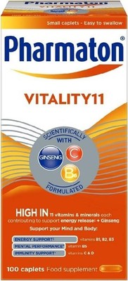Pharmaton Advance Multivitamins & Minerals 40mg 100 Caplets - WITHOUT BOX