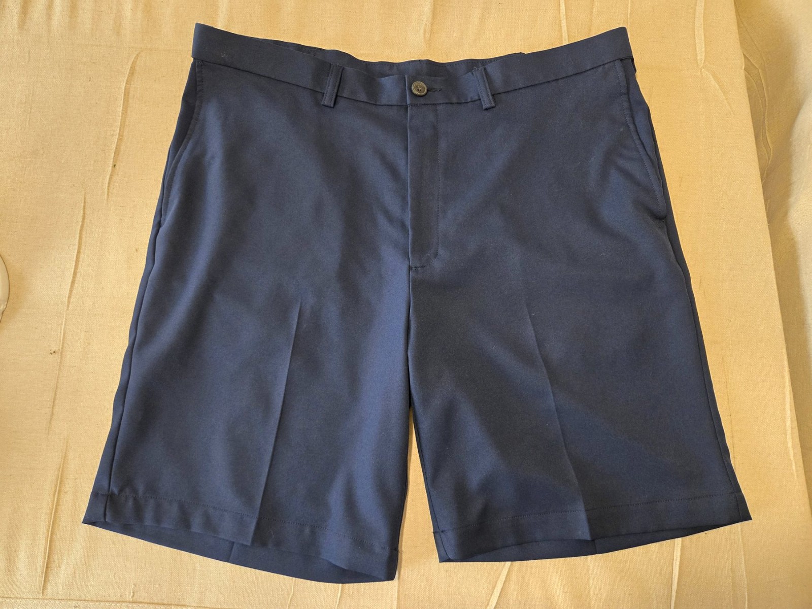 Cool 18 Pro Men's Flat Front Golf Shorts Size 38 Navy Blue