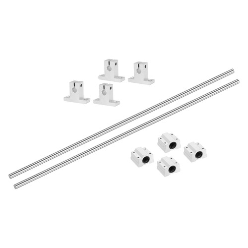 2 Pcs 550mm Linear Motion Rail Guide with 4 PCS SCS8UU Bearings SK8 Rail Support - Afbeelding 1 van 5