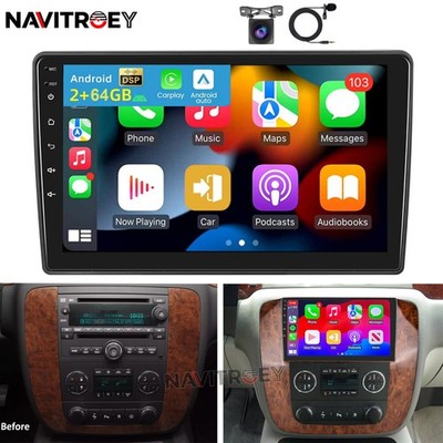For 2007-2014 Chevrolet Suburban 9'' Android 15 Carplay Car Stereo Radio GPS Navi