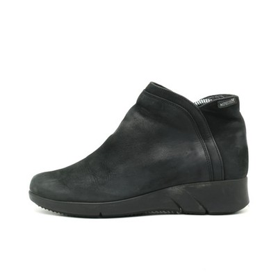 Mephisto Damen Schuhe Schwarz Nubukleder Reißverschluss Stiefeletten EU 36