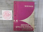 1983 83 KAWASAKI 82-83 Model SERVICE SPECIFICATIONS HANDBOOK 99926-1007-01