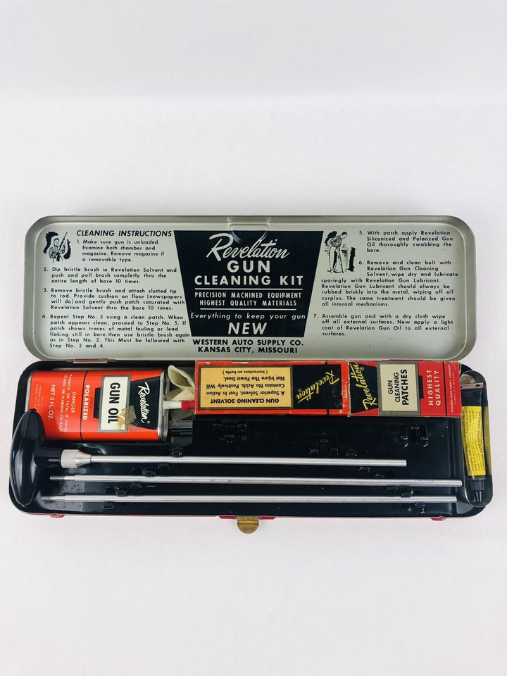 Vintage Revelation 22 Cal Rifle Cleaning Kit With Box And Accessories