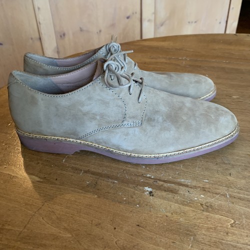 Clarks Tan Nubuck Oxfords Mens Size 12 M - Picture 5 of 11