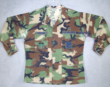 Air Force Jacket Men's Large Regular Camouflage USAF military Coat Hot Weather