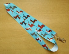 Dachshund Dogs Lanyard Whistle Walking Training Puppy ID Key Doxie Handmade