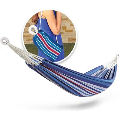 Hammock Bliss 40'' Wide Hand-Woven Rope Loops Hanging Ropes Outdoor Backyard O