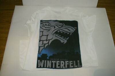 GAME OF THRONES HOUSE STARK WINTERFELL SHIRT SMALL NEW | eBay