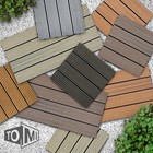 WPC Klickfliese Holzfliese Terrassenfliesen Balkonfliese Holz Bodenbelag Fliese