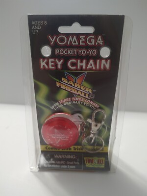  Yomega Pocket Yo-Yo KeyChain Saber Fireball Red 1999