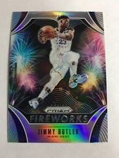 2019-20 Panini Prizm Jimmy Butler #14 Fireworks Silver Refractor