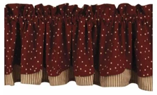 NEW Home Collection by Raghu Salem Star Fairfield Valance 72" x 15.5"