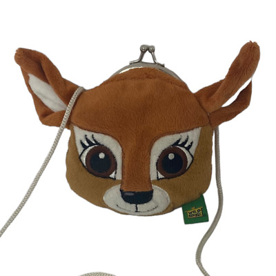   5'' Wild Republic Baby Deer Fawn Child Size Plush Clasp Change Purse EUC