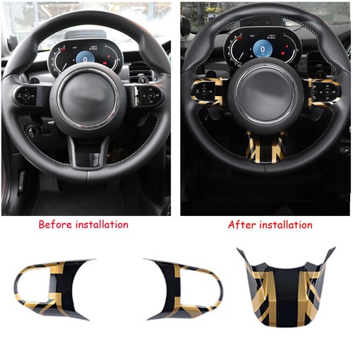 For MINI Cooper F54 F55 F56 F60 22+ Golden Union Jack Steering Wheel