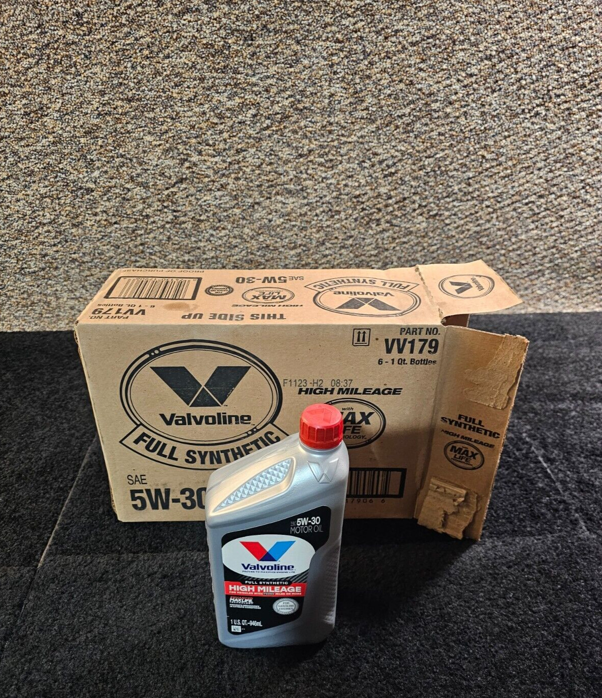 (QTY 6) Valvoline Full Synthetic High Mileage with MaxLife T