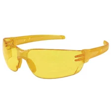 Lot of 2 MCR SAFETY HK214PF Safety Glass,Amber Lens,Frameless