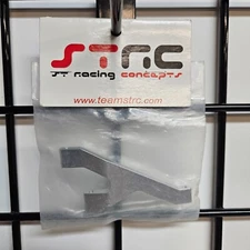STRC CNC Machined Aluminum Front Chassis Brace LOSI Ten SCTE Silver STLA2278S
