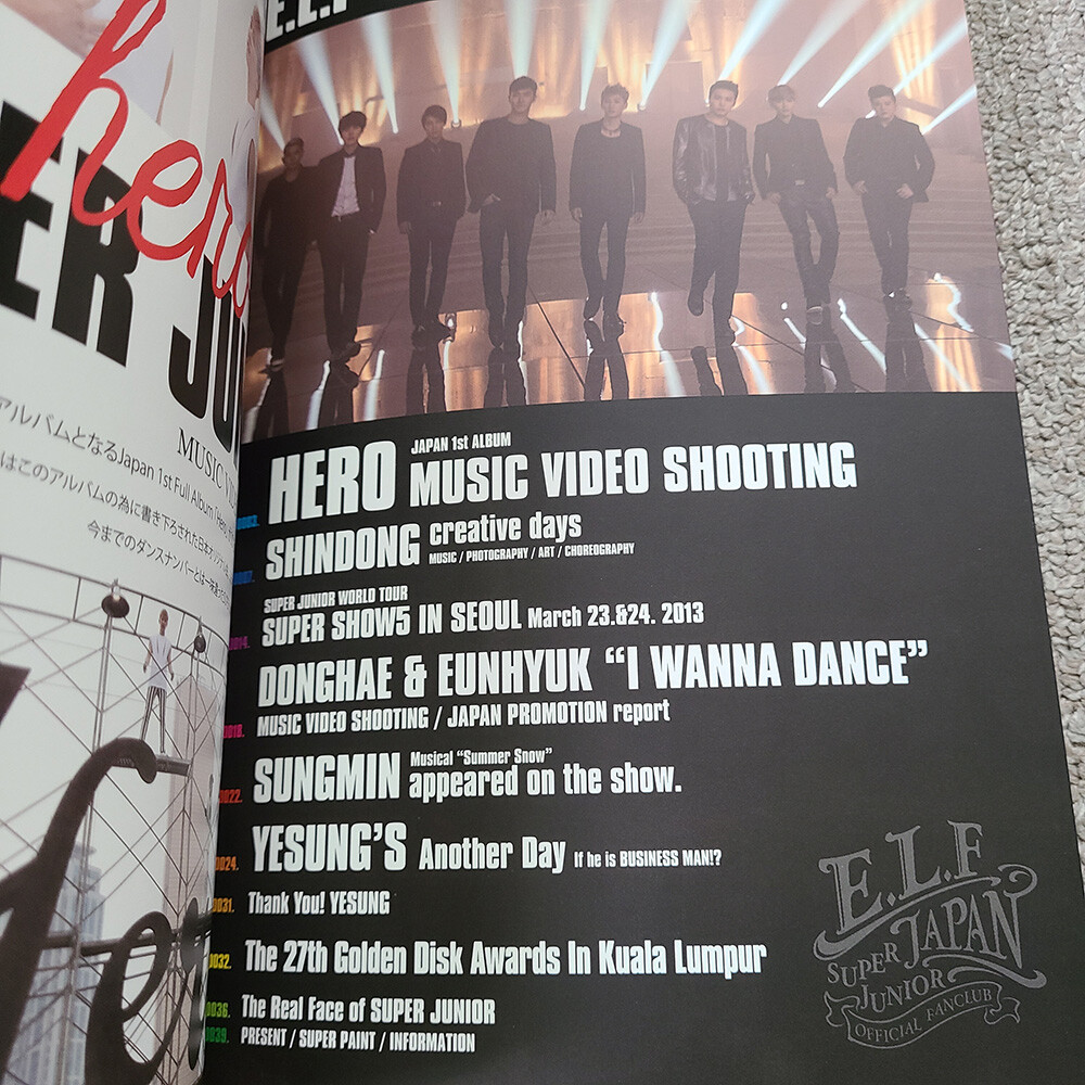 E.L.F JAPAN Magazine Vol.0004 Super Junior Official Japan Fanclub