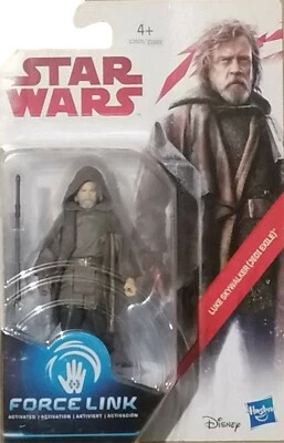 Hasbro Star Wars Episode 8 Link Force Figur Luke Skywalker (Jedi Exile) Ca 9 cm