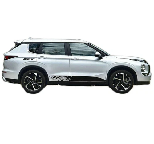 Graphic Racing Stripe Car Sticker For Mitsubishi Outlander Side Door Vinyl Decal - Picture 4 of 7