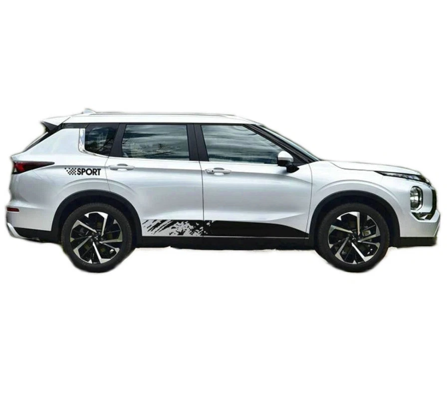 Graphic Racing Stripe Car Sticker For Mitsubishi Outlander Side Door Vinyl Decal Foto 2 de 4