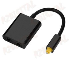 ADATTATORE DOPPIATORE CAVO OTTICO TOSLINK DIGITALE SPLITTER SDOPPIATORE AUDIO