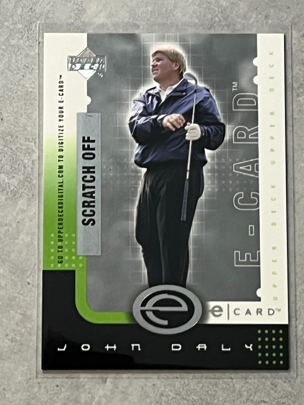 2001 Upper Deck Golf E-Card John Daly Unscratched Insert #E-JD