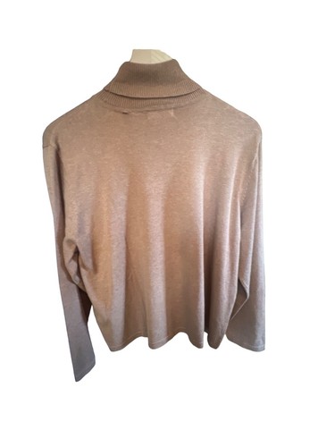 Orvis cotton and cashmere blend turtleneck sweater in size XLP - Picture 2 of 4