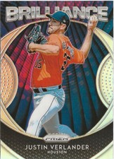 2019 Panini Prizm Justin Verlander Brilliance Silver Prizm SP Houston Astros