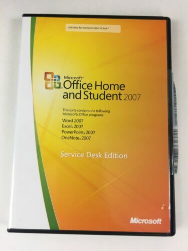 Microsoft Office Home And Student 2007 Service Desk Edition