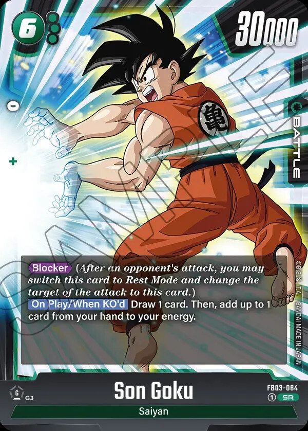 Son Goku FB03-064 Super Rare Raging Roar Dragonball Fusion Son Goku FB03-064 Super Rare Raging Roar Dragonball Fusion