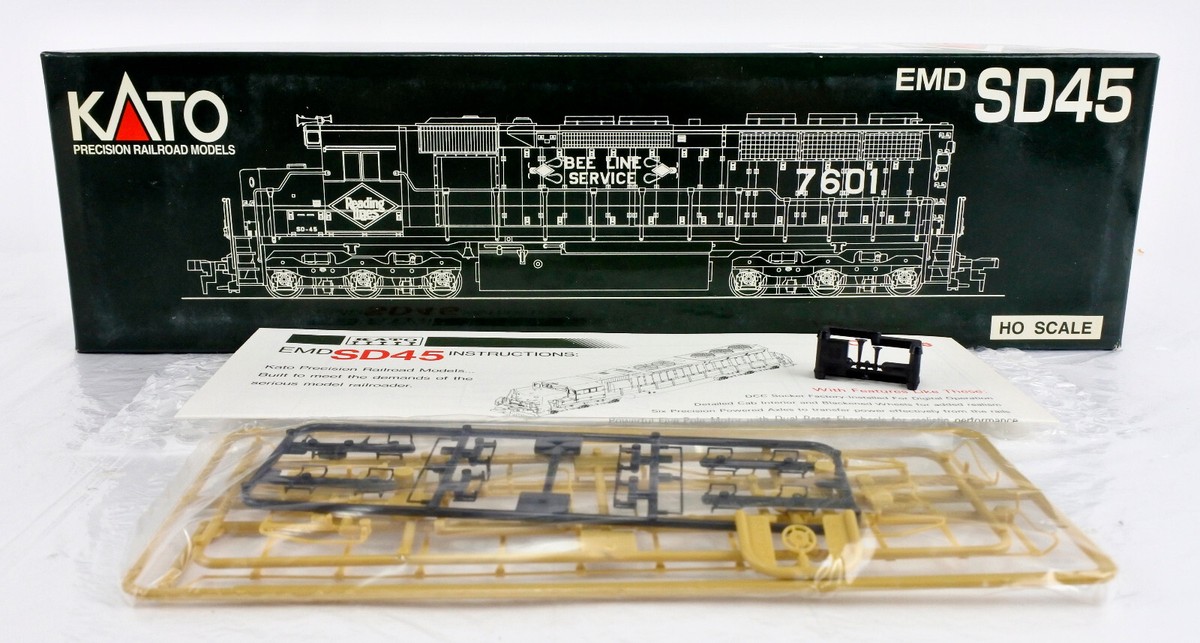 KATO HO SCALE 37-1707 READING EMD SD45 DIESEL ENGINE #7601