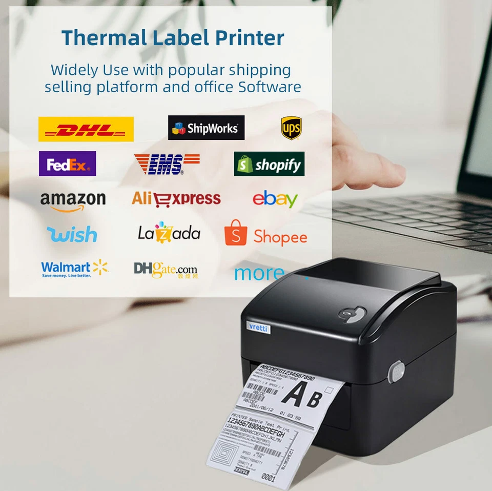 Thermal Shipping Label Printer 4x6 Cheap Printer for USPS UPS FedEx eBay Amazon - Image 4 of 4