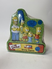 The Simpsons Trivia Game 2000 New Factory Sealed in Plastic-Covered Tin
