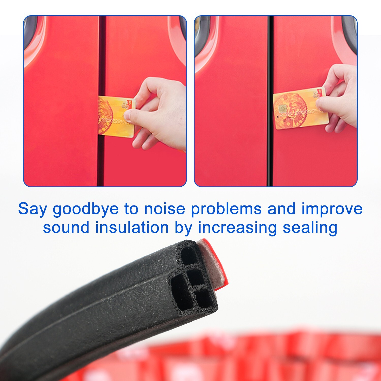 For Honda Car Door 5M L-Shape Soundproofing Seal Rubber Edge Strip Protector