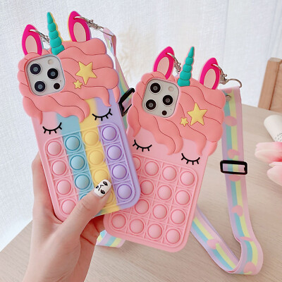 Pop Fidget Toy Push Bubble It Phone Case For Iphone 6 7 8 Xs 13 12 Pro Max Strap Ebay