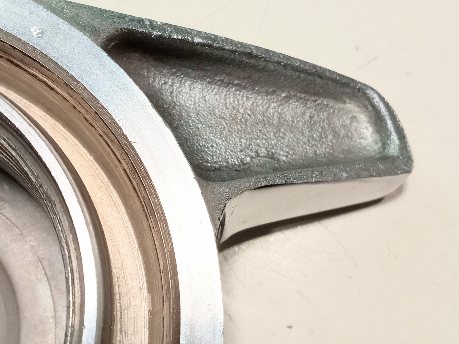 Maserati Mistral Borrani Wheel Knock Off Nut_Curved Ears_RT Side_42 Rudge_NEW_OE