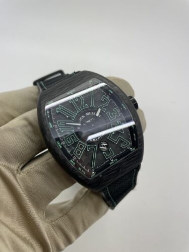 Franck Muller Black Dial Automatic V45 SC DT CARBON VE KRYPTON w/ Box