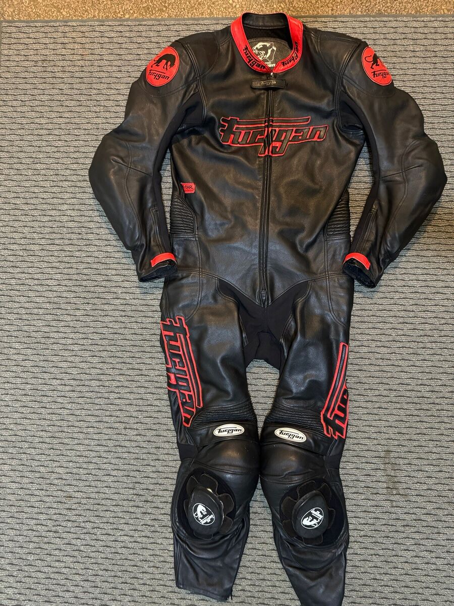 Furygan Leathers Men's Motorcycle Road Racing Suit Track Day Furygan Leathers Men's Motorcycle Road Racing Suit Track Day