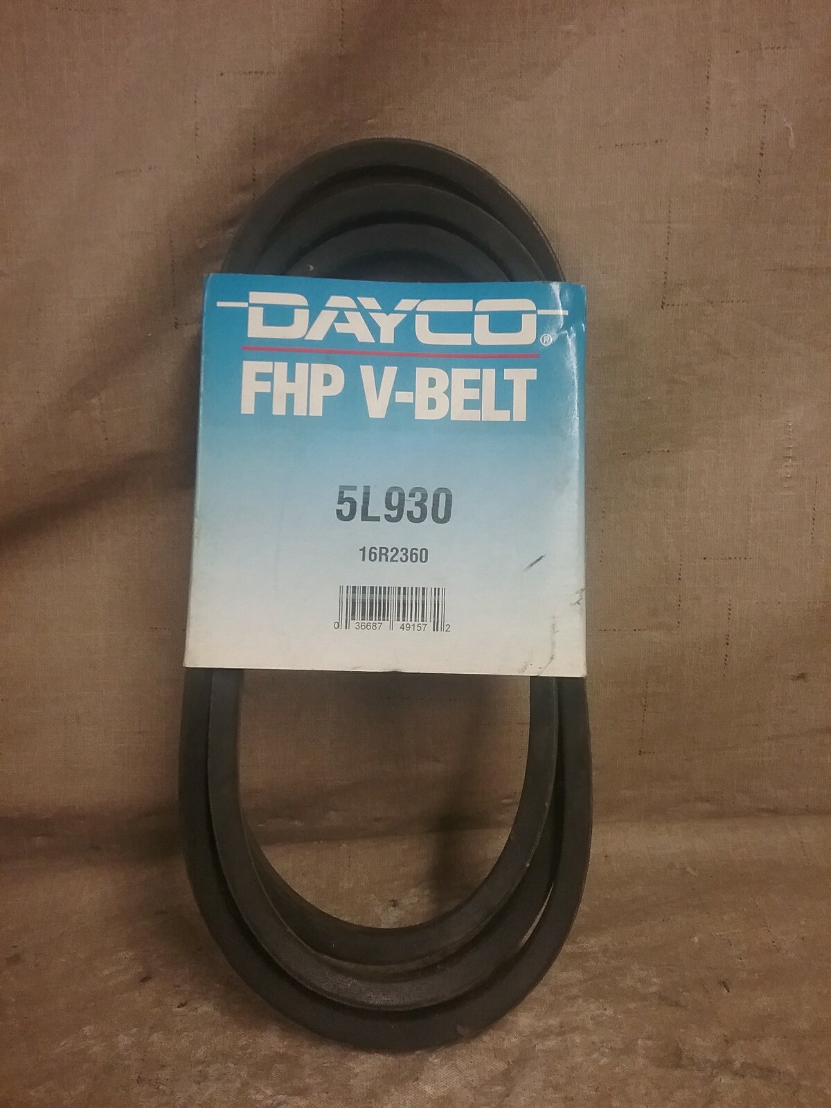 Dayco FHP Utility V-Belts: 48 In. Outside Circumference 0.375 In. Width 3l480