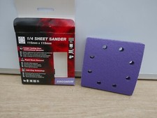 TREND 10 X 60GRIT 115MM DEWALT PALM SANDER ZIRCONIUM SANDING SHEETS AB/QTR/60Z