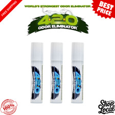 420 Smoke Odor Eliminator Spray - 3 Pack 1oz Each  Blue Scents