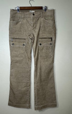 American Eagle Pants Women's Sz 12 Corduroy Regular 90s Flared AE Tan Beige Y2K