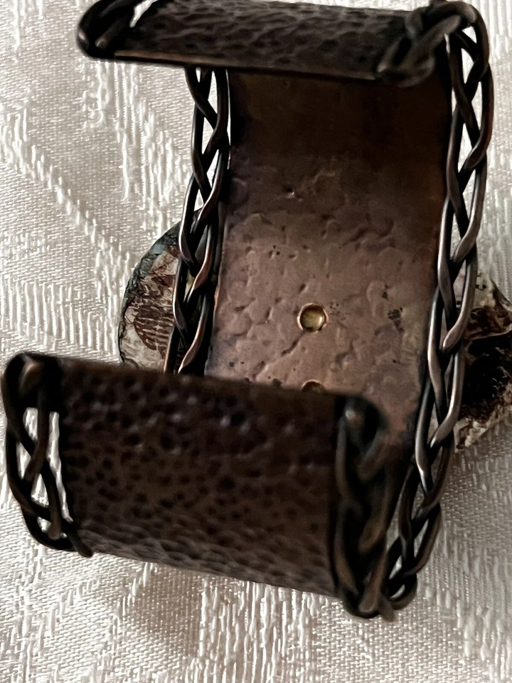 PULSERA CALAVERA Por Betsey Johnson PULSERA PEDRERÍA FLOR Puño Cobre Foto 3 de 4